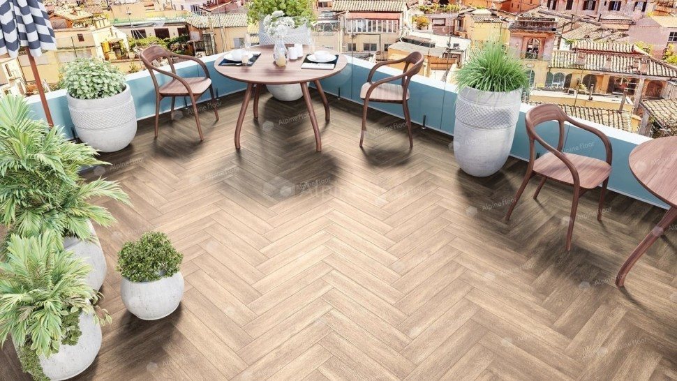 Виниловая плитка "Alpine Floor" Parquet LVT Макадамия (590*118*2,5 мм) — купить в Великом Новгороде