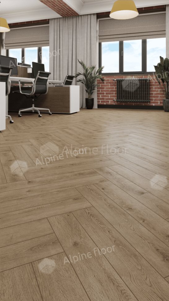 Ламинат "Alpine Floor" Herringbone 12 PRO Дуб Прованс (606*101*12 мм) — купить в Великом Новгороде