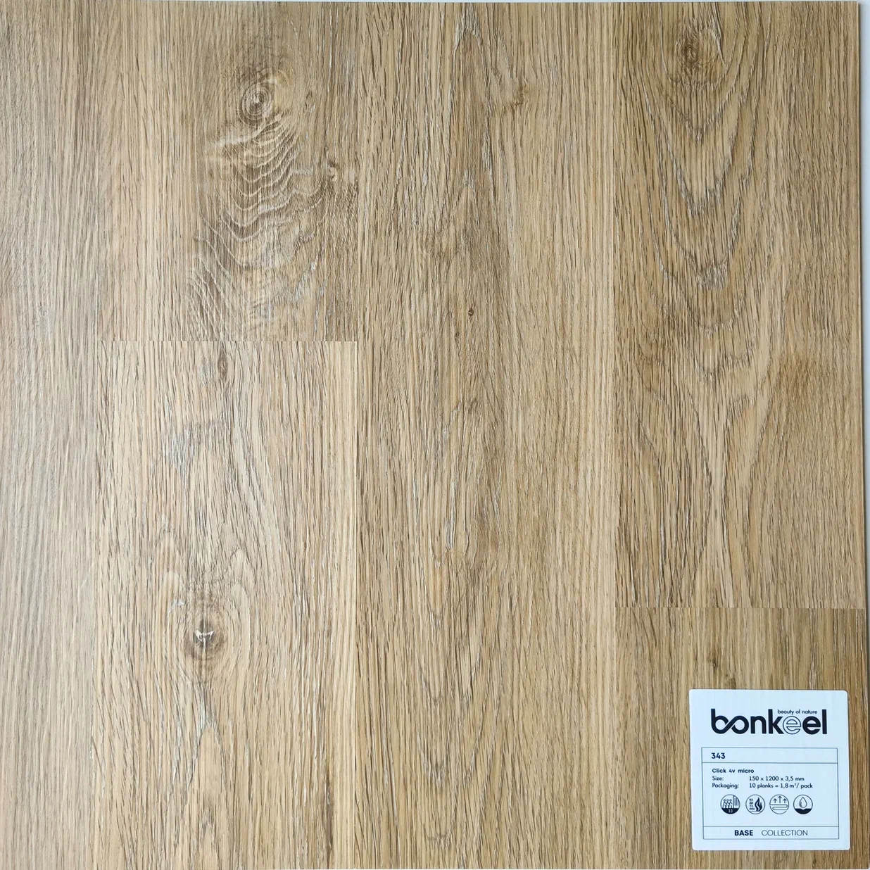 Плитка ПВХ "Bonkeel" Base New 343 (1220*150*3,5 мм) — купить в Великом Новгороде