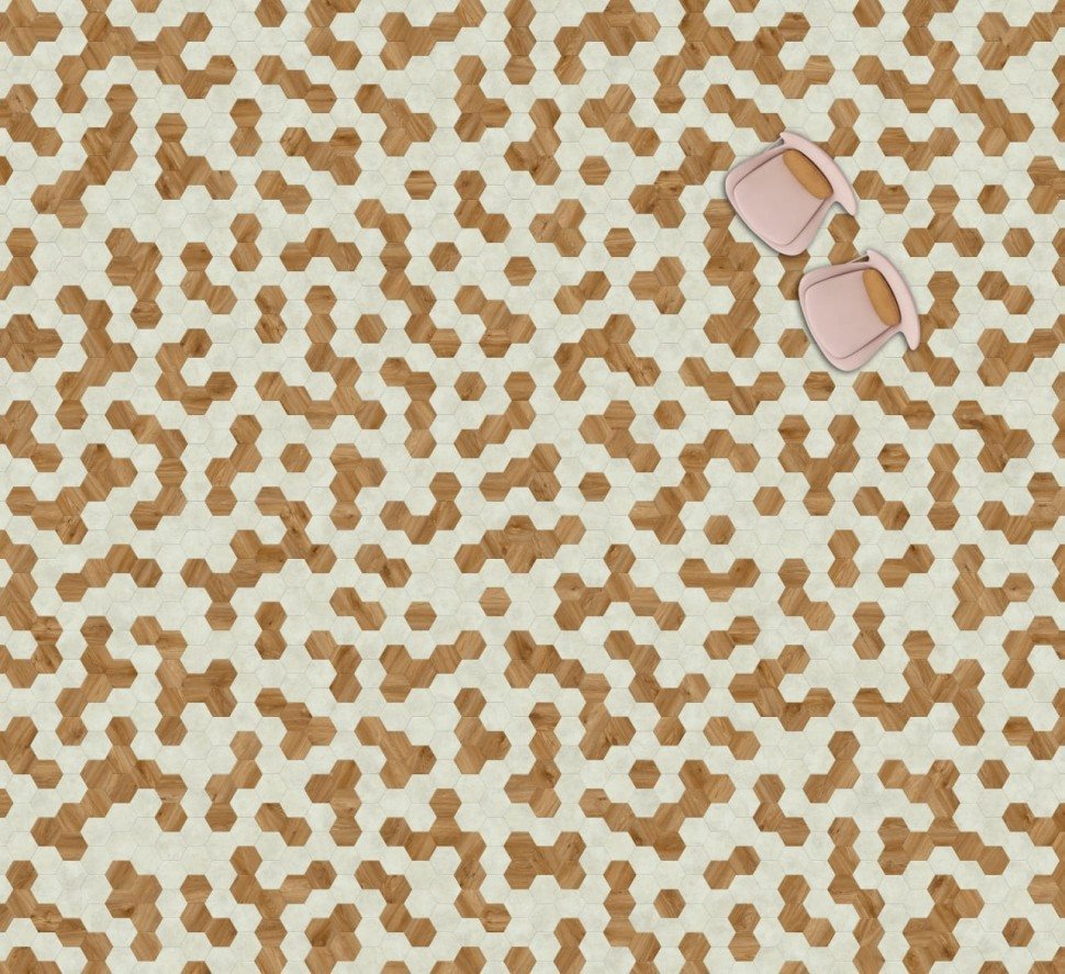 Виниловая плитка "Moduleo" Moods Hexagon 322 (226,32*196*2,5 мм) — купить в Великом Новгороде