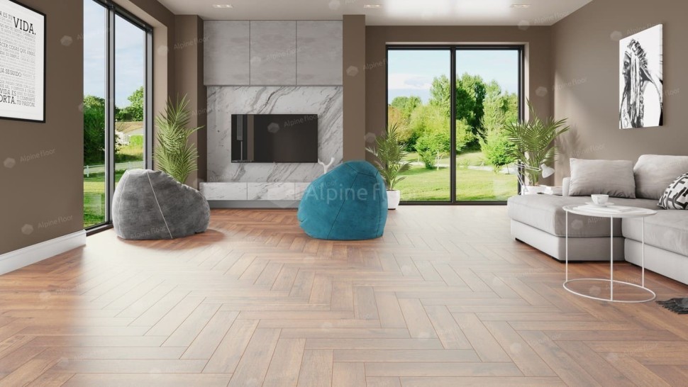 Виниловая плитка "Alpine Floor" Parquet LVT Дуб Royal (590*118*2,5 мм) — купить в Великом Новгороде