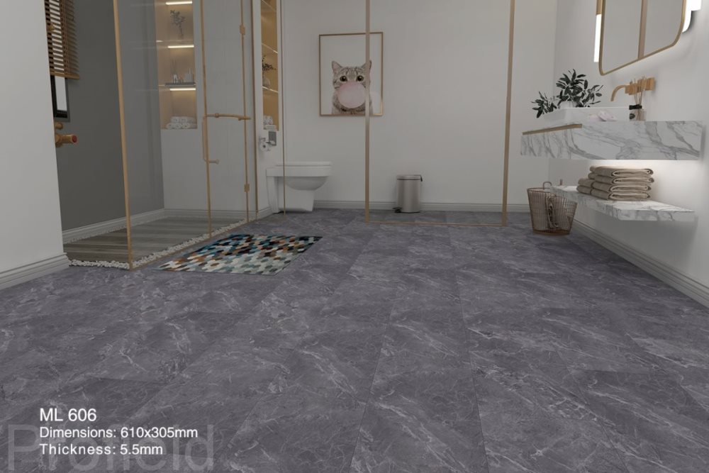 SPC ламинат "Profield" Грей марбл (305*610*5,5 мм) — купить в Великом Новгороде