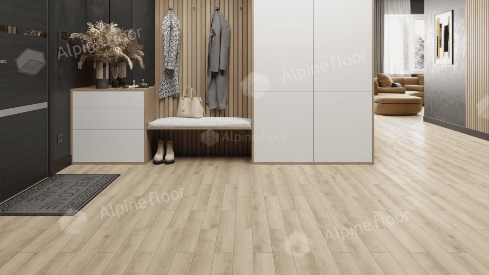 Ламинат "Alpine Floor" Herringbone 12 PRO Дуб Орлеан (606*101*12 мм) — купить в Великом Новгороде