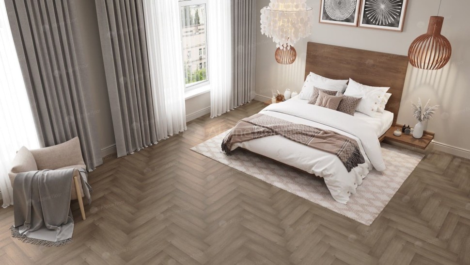 Виниловая плитка "Alpine Floor" Parquet LVT Дуб Насыщенный (590*118*2,5 мм) — купить в Великом Новгороде