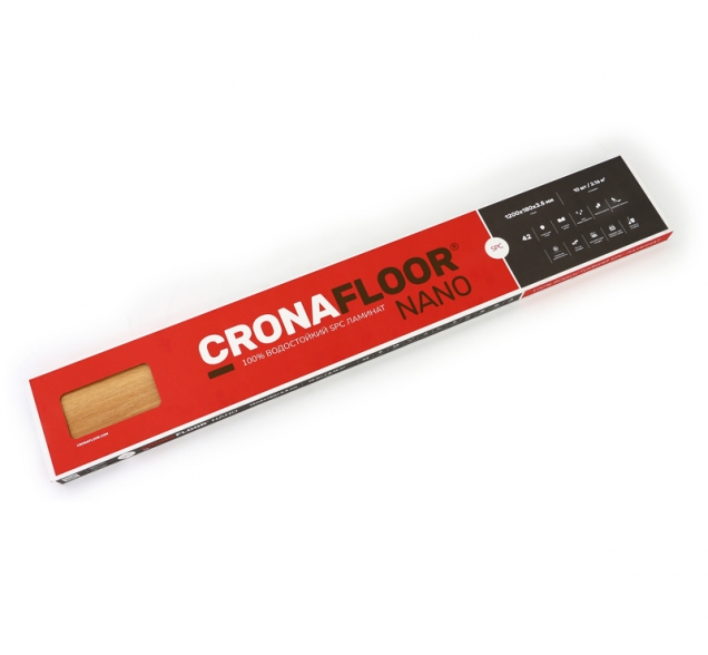 SPC ламинат "CronaFloor" Nano 4V Клен (1200*180*3,5 мм) — купить в Великом Новгороде