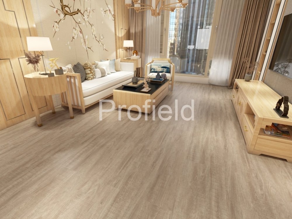 HSPC ламинат "Profield" Тик натуральный (1200*228*5,5 мм) — купить в Великом Новгороде