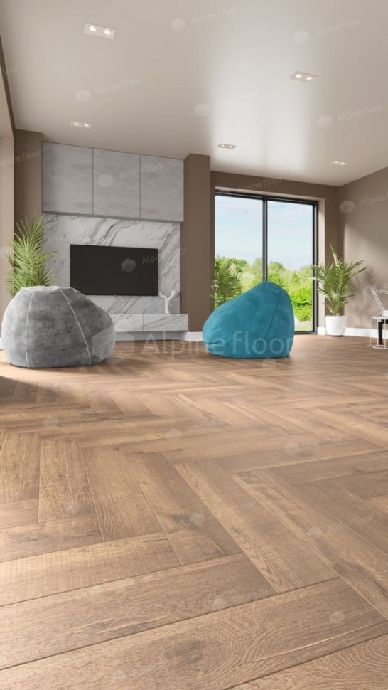 Виниловая плитка "Alpine Floor" Parquet LVT Дуб Royal (590*118*2,5 мм) — купить в Великом Новгороде