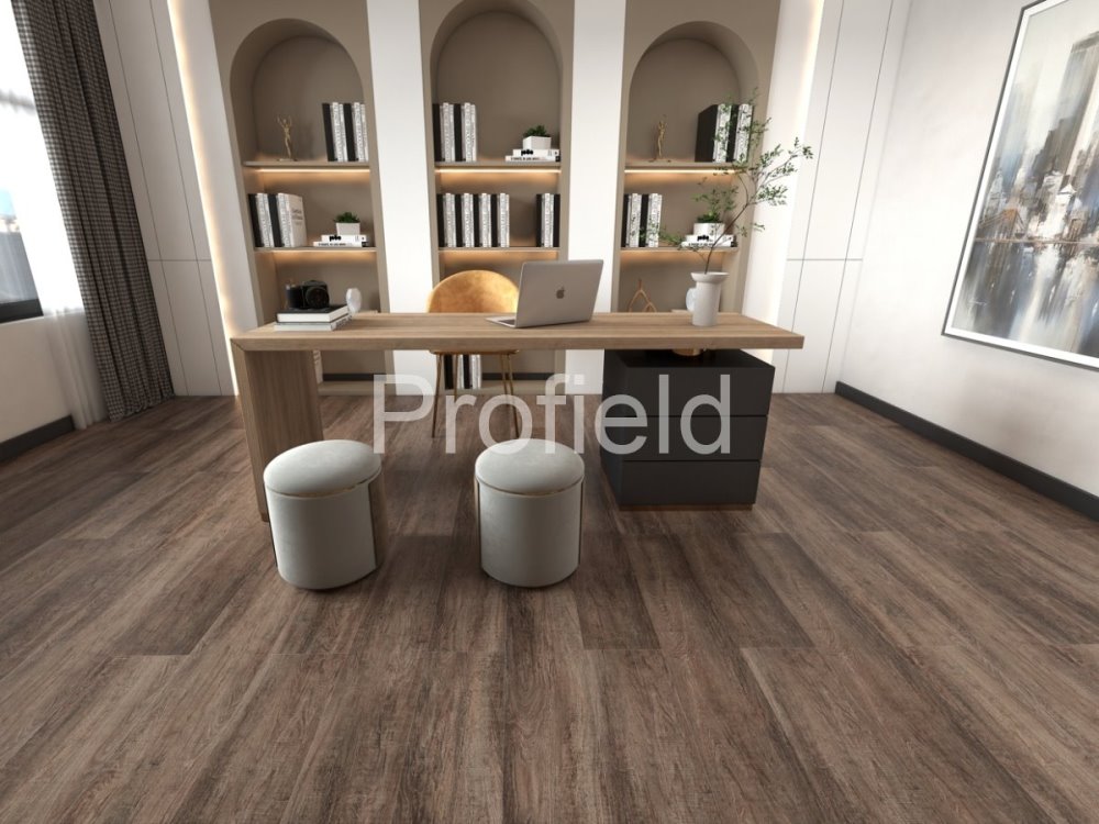 HSPC ламинат "Profield" Дуб темный (1200*228*5,5 мм) — купить в Великом Новгороде