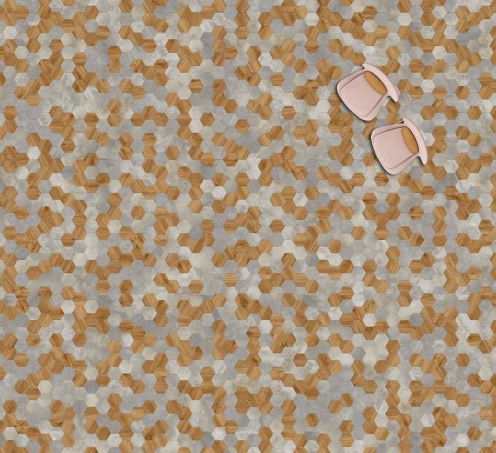 Виниловая плитка "Moduleo" Moods Hexagon 334 (226,32*196*2,5 мм) — купить в Великом Новгороде