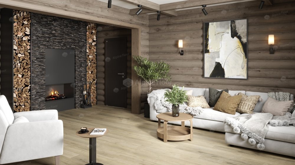 SPC Ламинат "Alpine Floor" Дуб сливочный (1220*183*8 мм) — купить в Великом Новгороде