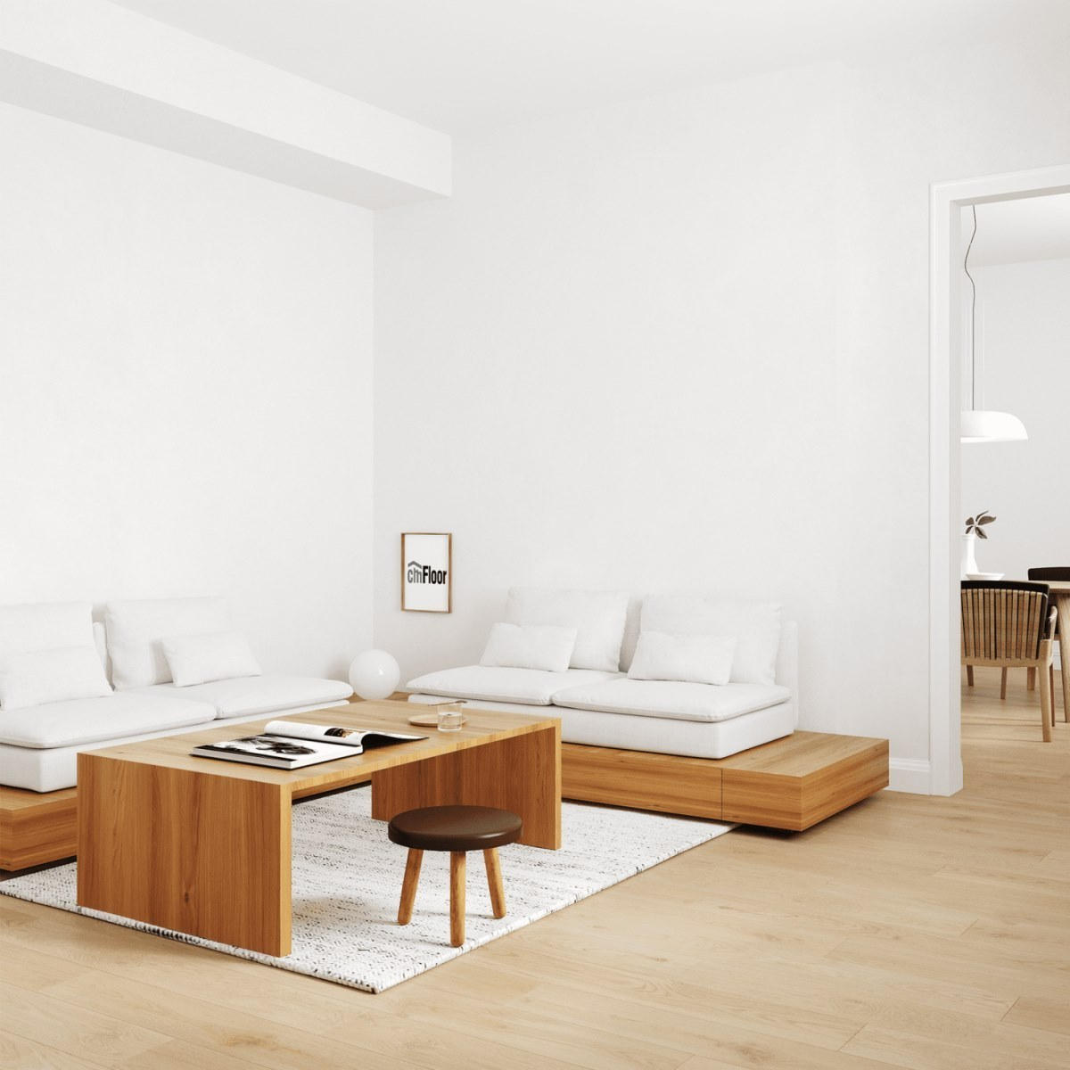 Виниловое напольное покрытие ScandiWood 19 Дуб Шампань (180*1220*5 мм) — купить в Великом Новгороде