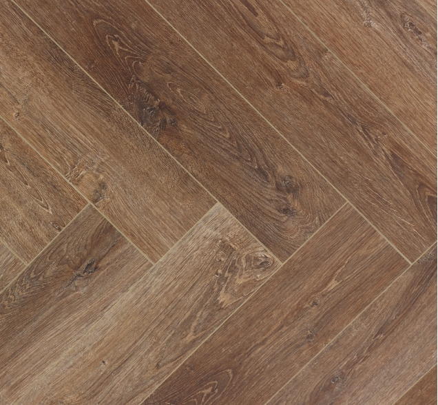 Виниловый ламинат SPC "Cronafloor" Herringbone Дуб Тулуза (640*128*4,5 мм) — купить в Великом Новгороде
