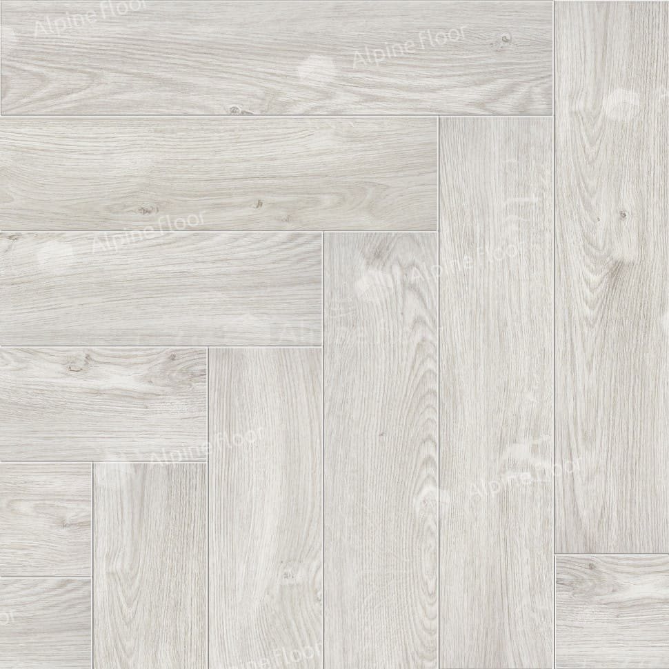 Виниловая плитка "Alpine Floor" Parquet LVT Снежный (590*118*2,5 мм) — купить в Великом Новгороде