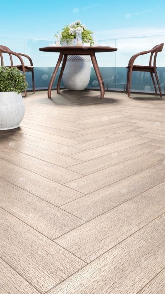 Виниловая плитка "Alpine Floor" Parquet LVT Макадамия (590*118*2,5 мм) — купить в Великом Новгороде