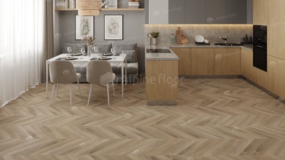 LVT плитка "Alpine Floor" Дуб Синистра (555*127*2,5 мм) — купить в Великом Новгороде