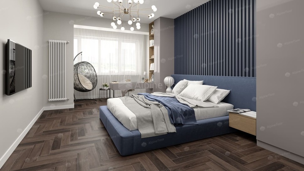 Виниловая плитка "Alpine Floor" Parquet LVT Фафнир (590*118*2,5 мм) — купить в Великом Новгороде