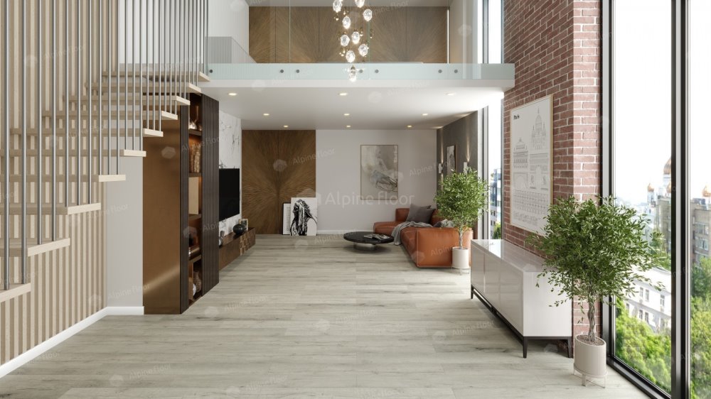 SPC Ламинат "Alpine Floor" Дуб серебряный (1220*183*8 мм) — купить в Великом Новгороде