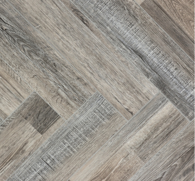 Виниловый ламинат SPC "Cronafloor" Herringbone Дуб Реймс (640*128*4,5 мм) — купить в Великом Новгороде