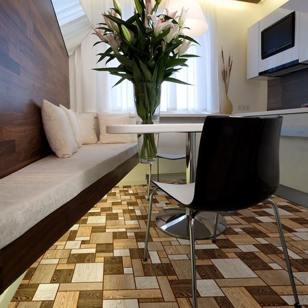 Линолеум бытовой "Комитекс" Печора Тетрис 862 (2,5м) — купить в Великом Новгороде