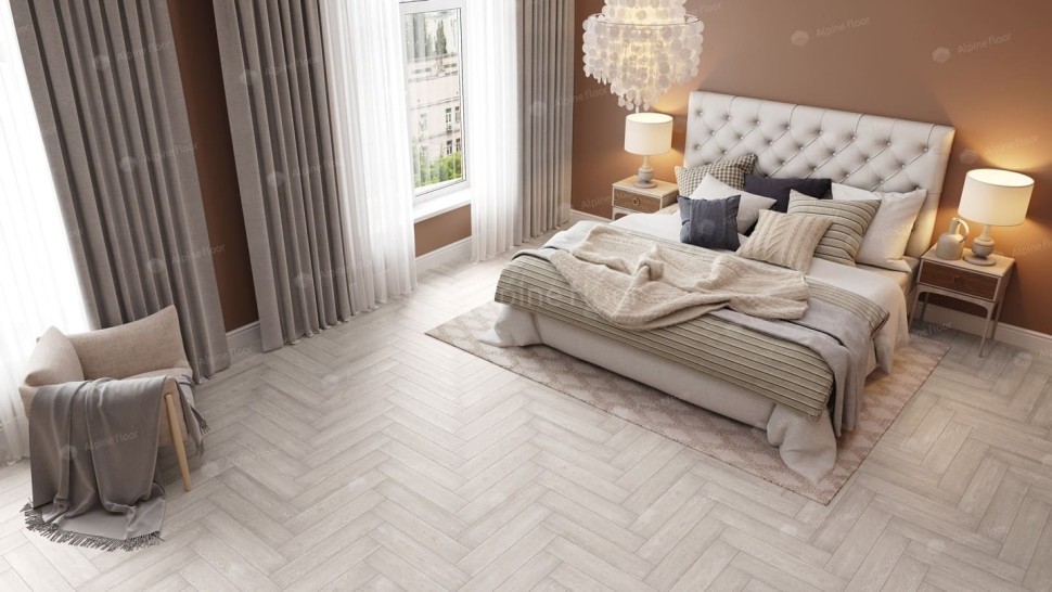 Виниловая плитка "Alpine Floor" Parquet LVT Голубой Лес (590*118*2,5 мм) — купить в Великом Новгороде