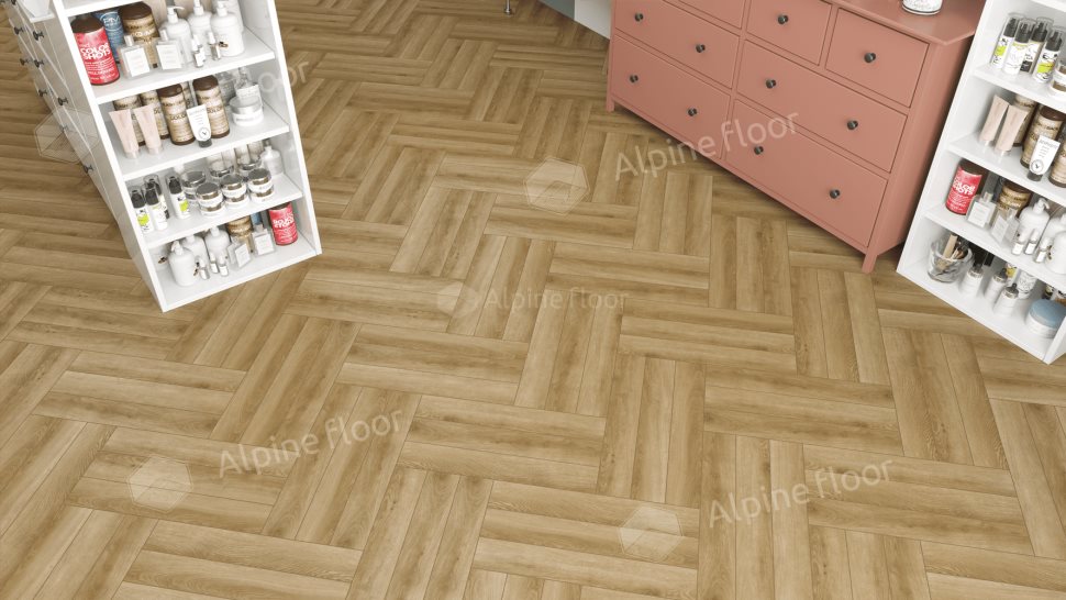 Ламинат "Alpine Floor" Herringbone 12 PRO Дуб Эльзас (606*101*12 мм) — купить в Великом Новгороде