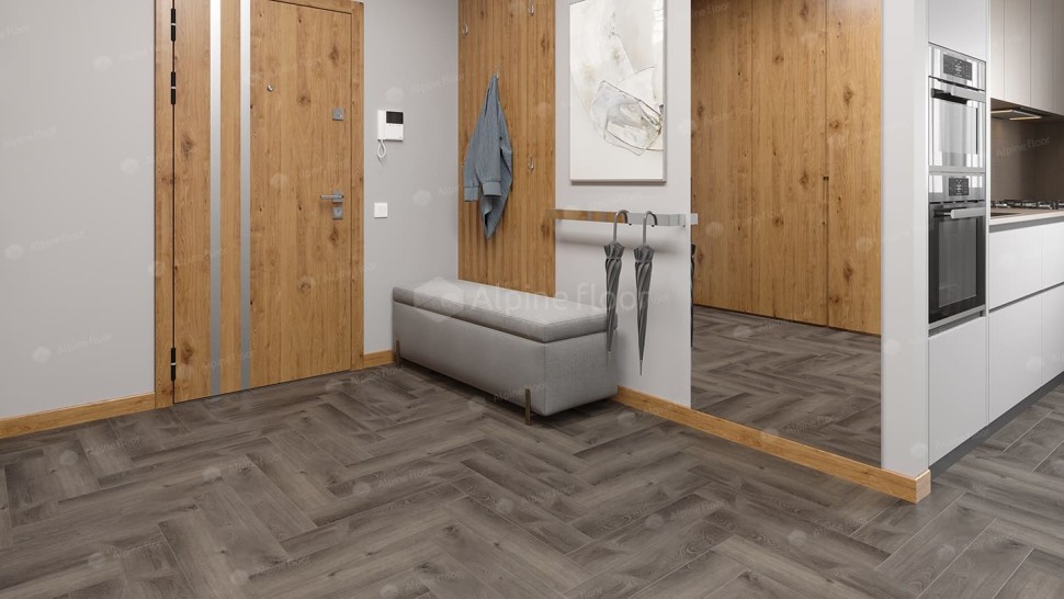 Виниловая плитка "Alpine Floor" Parquet LVT Дуб Мерга (590*118*2,5 мм) — купить в Великом Новгороде