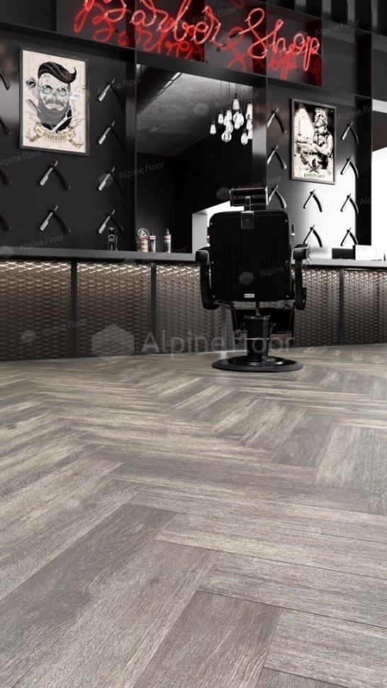 Виниловая плитка "Alpine Floor" Parquet LVT Венге Грей (590*118*2,5 мм) — купить в Великом Новгороде