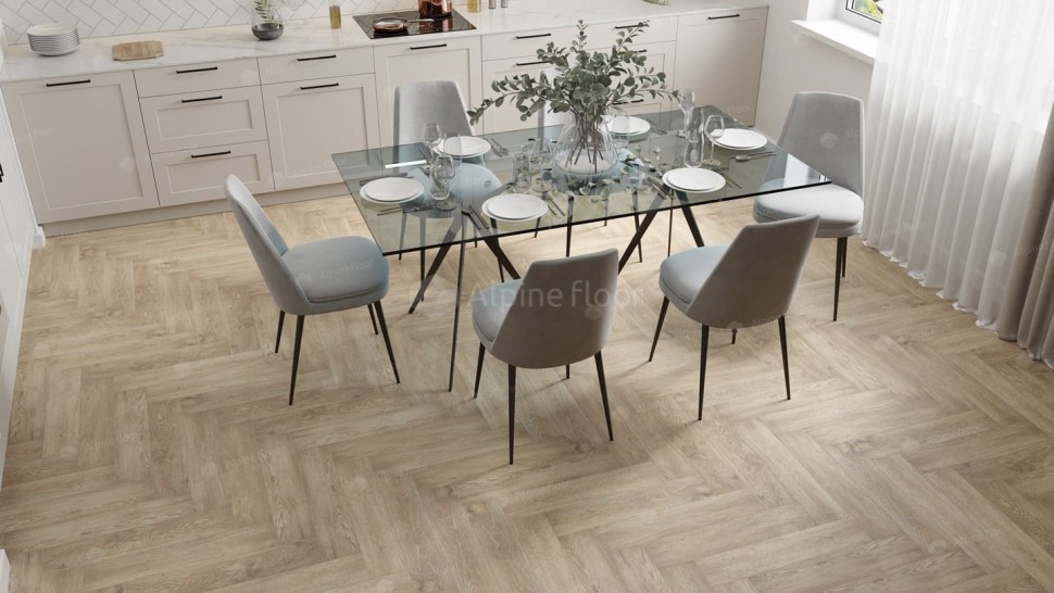 Виниловая плитка "Alpine Floor" Parquet LVT Дуб Ваниль Селект (590*118*2,5 мм) — купить в Великом Новгороде