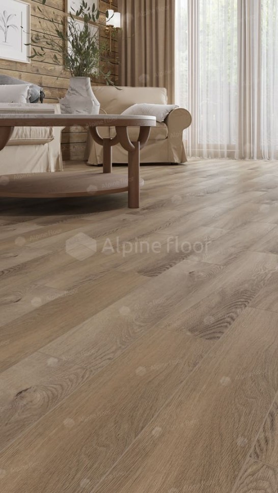 Виниловая плитка "Alpine Floor" Parquet LVT Дуб Синистра (590*118*2,5 мм) — купить в Великом Новгороде