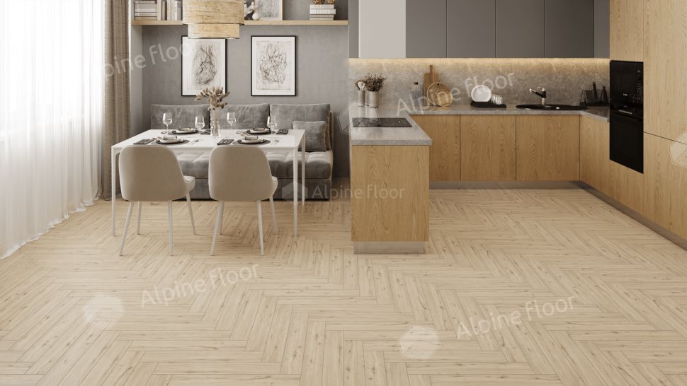 Ламинат "Alpine Floor" Herringbone 12 PRO Дуб Лион (606*101*12 мм) — купить в Великом Новгороде