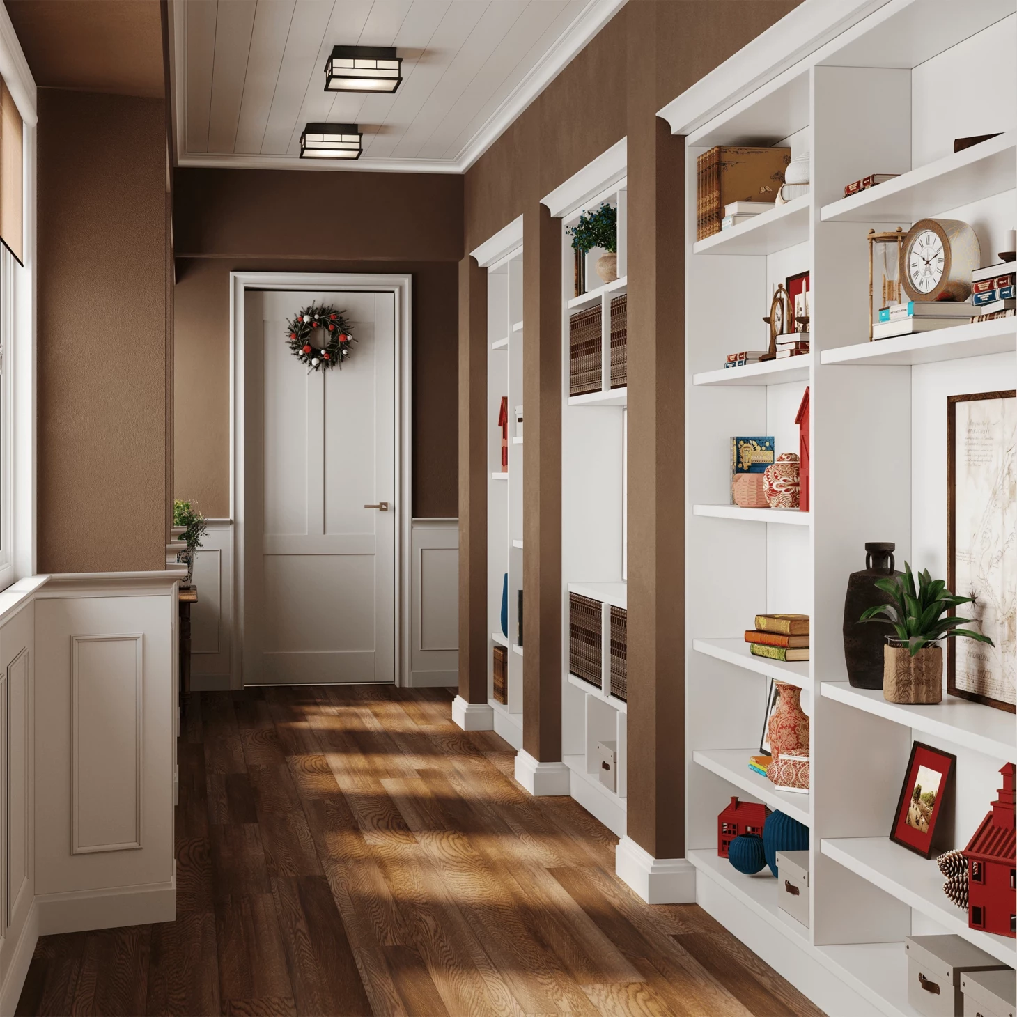 SPC плитка для пола Орех (1220*180*4 мм) — купить в Великом Новгороде