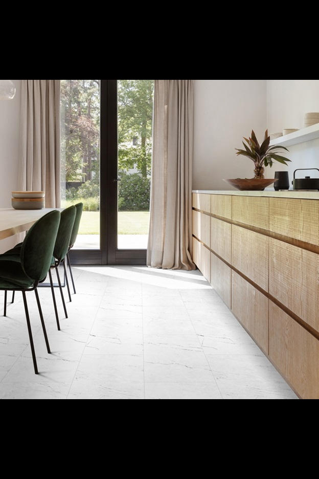 Замковая ПВХ плитка Carrara Marble 112 (610*303*5 мм) — купить в Великом Новгороде