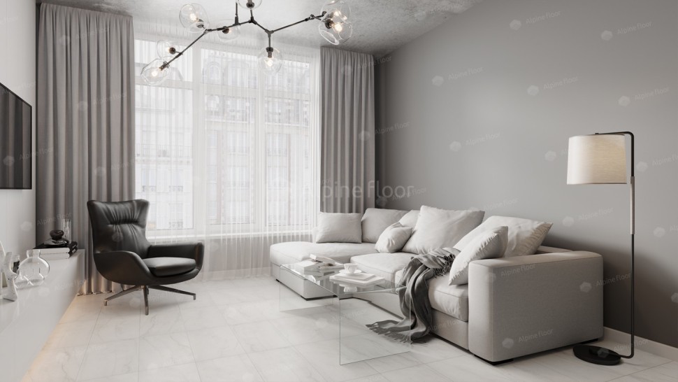 Виниловая плитка "Alpine Floor" Light Stone Брайс (608*303*2,5 мм) — купить в Великом Новгороде