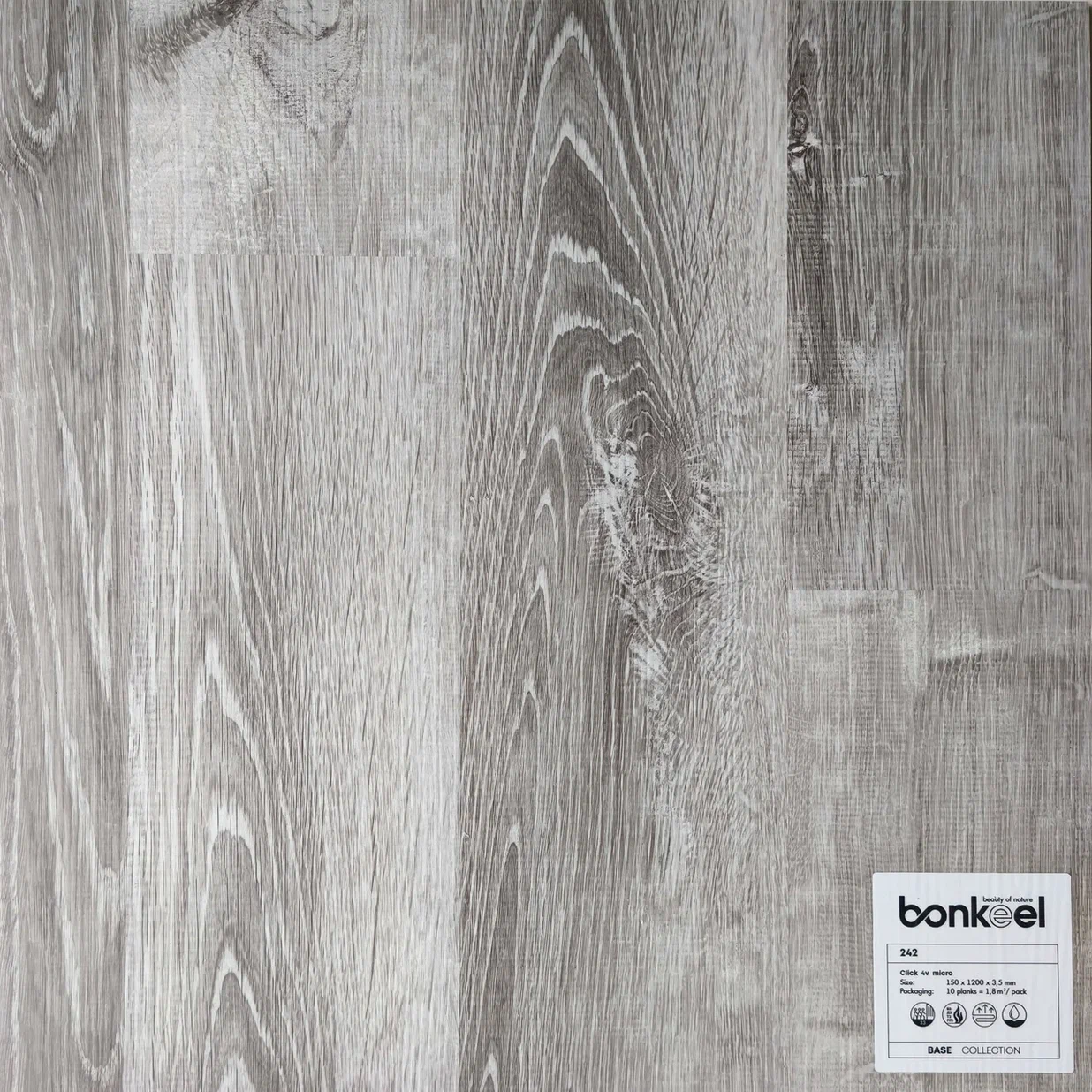 Плитка ПВХ "Bonkeel" Base New 242 (1220*150*3,5 мм) — купить в Великом Новгороде