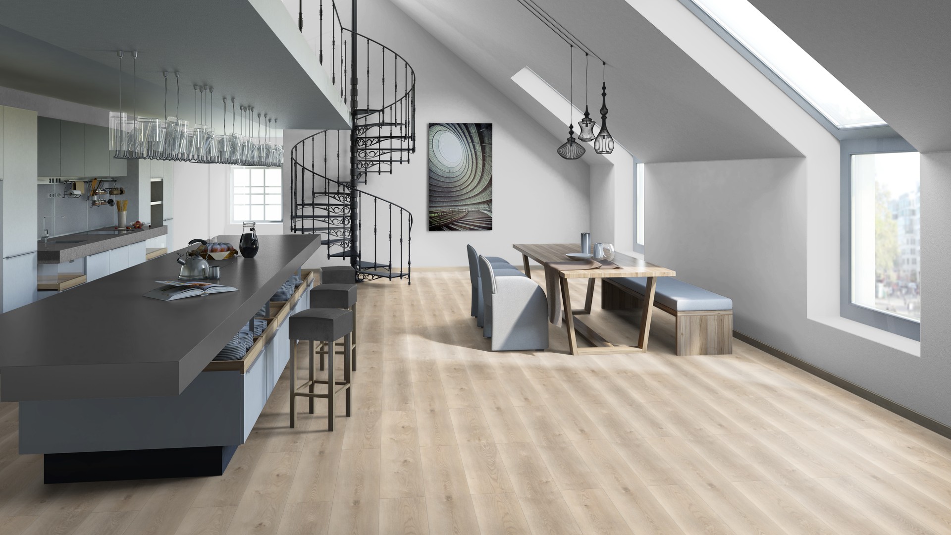 SPC ламинат "Tarkett" Deep House Sean (1400*225*4,6 мм) — купить в Великом Новгороде