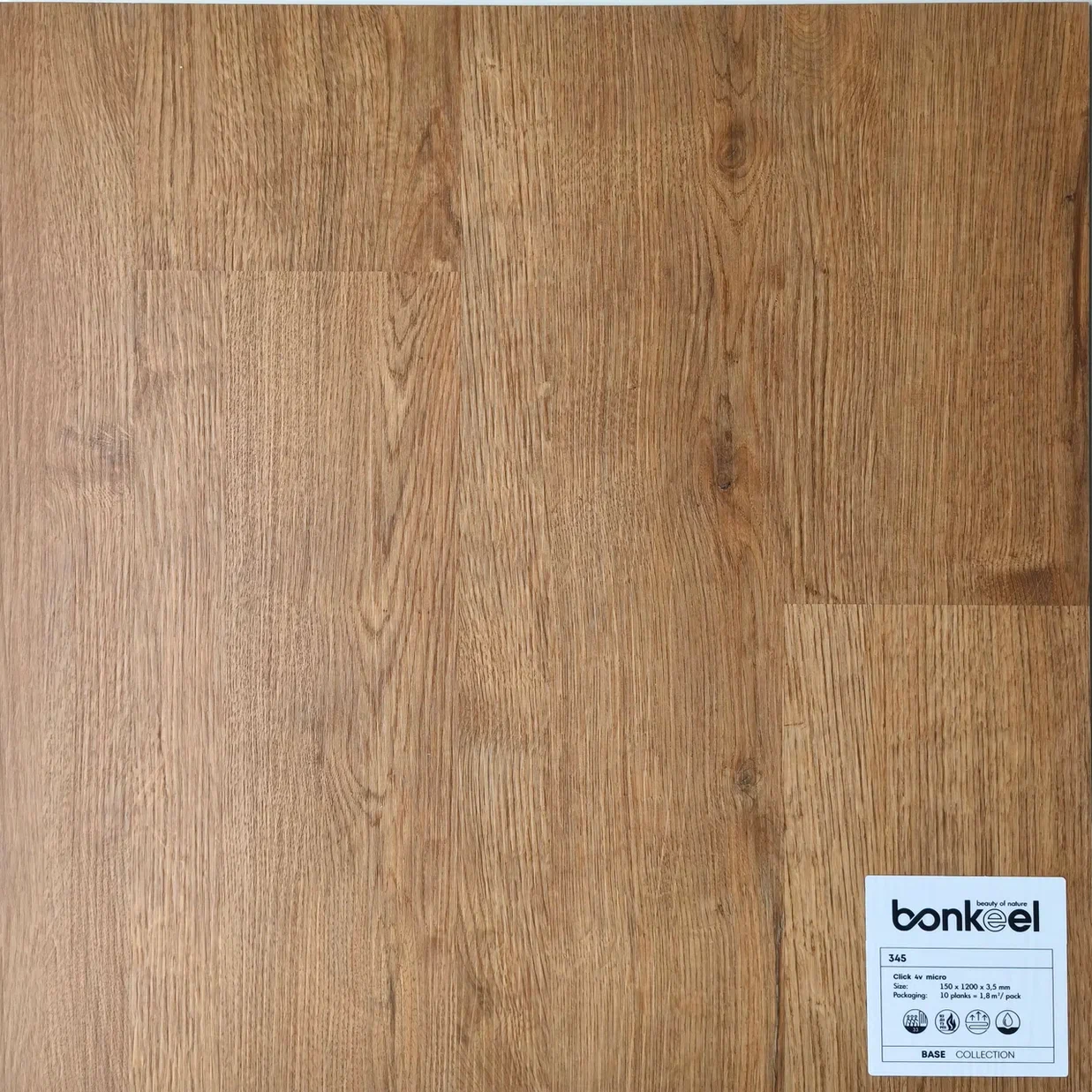 Плитка ПВХ "Bonkeel" Base New 345 (1220*150*3,5 мм) — купить в Великом Новгороде