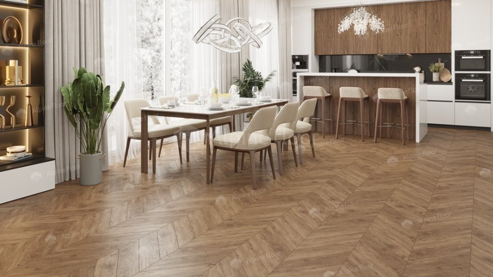 LVT плитка "Alpine Floor" Гевуина (555*127*2,5 мм) — купить в Великом Новгороде
