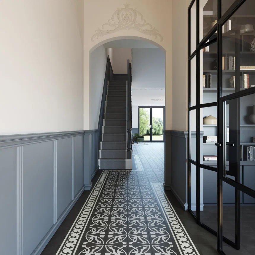 Кварцвиниловая плитка "Invictus" Victorian Bord Charcoal (229*229*2,5мм) — купить в Великом Новгороде