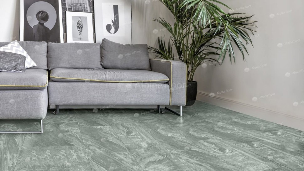 Виниловая плитка "Alpine Floor" Light Stone Хэмпшир (608*303*2,5 мм) — купить в Великом Новгороде
