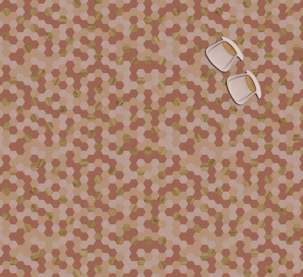 Виниловая плитка "Moduleo" Moods Hexagon 350 (226,32*196*2,5 мм) — купить в Великом Новгороде