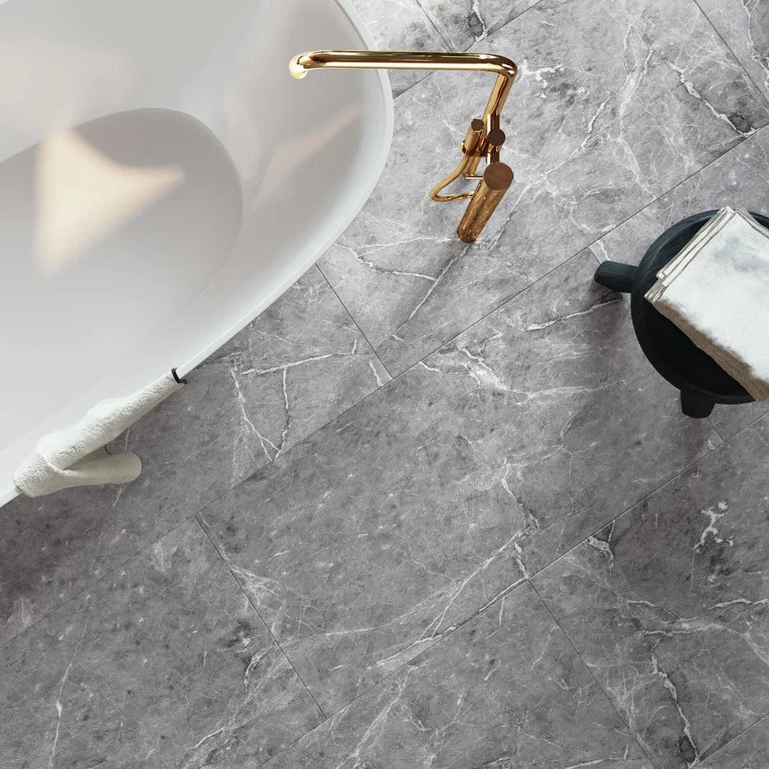 Кварцвиниловая плитка "Invictus" Hudson Stone Silver (914*457*2,5мм) — купить в Великом Новгороде