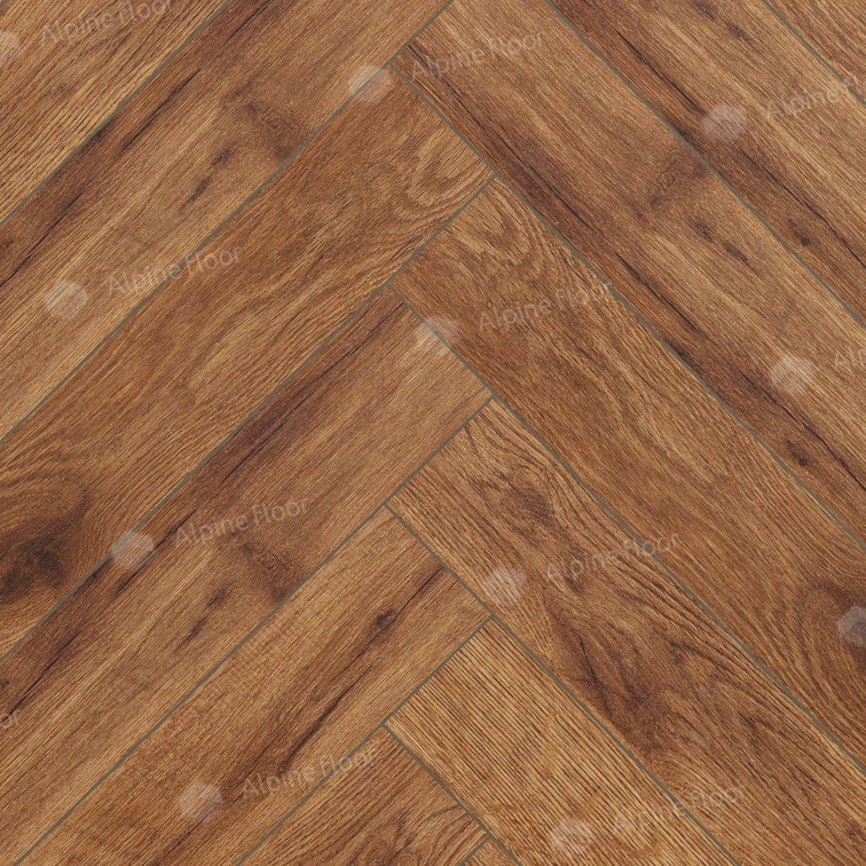 Ламинат "Alpine Floor" Herringbone 12 Дуб Умбрия (600*100*12 мм) — купить в Великом Новгороде